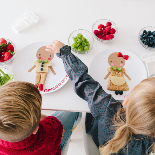 Little Me Holiday Collection Gingerbread Dress Up Plates for Christmas