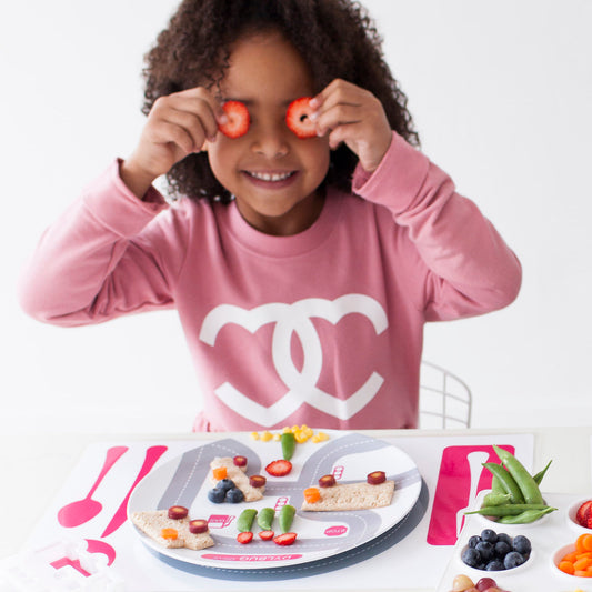 Kid's Little Me Driver's Plate and Playmat, Perfect for the car loving kid in your life, Make Mealtime Fun, even for Picky Eaters