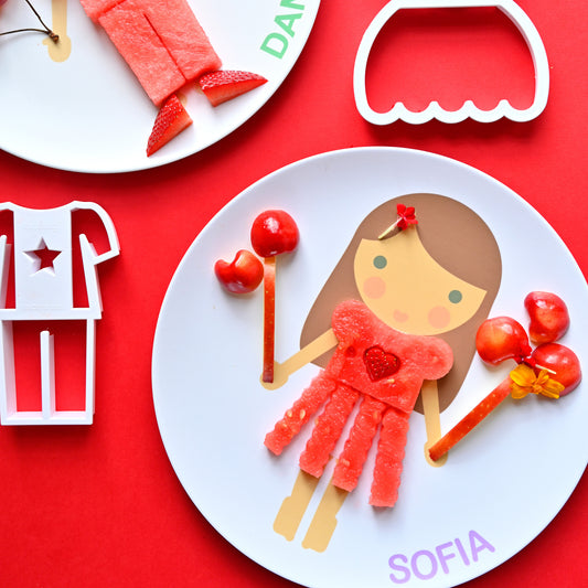 Kid's Little Me Personalized Dress Up Plate, Make Mealtime Fun, even for Picky Eaters