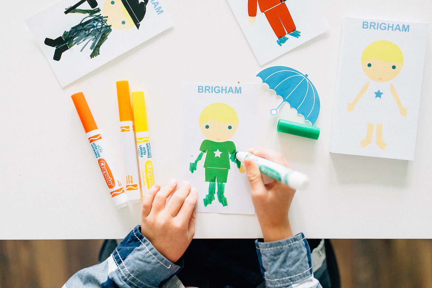 Dylbug Little Me Boy Notepad customize to look just like your child - fun activity for boys of all ages decorate with stickers and markers