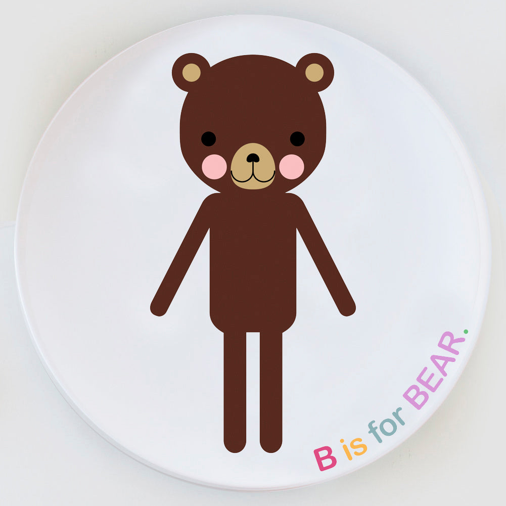 Dylbug Bear Plate Custom B is for Bear design