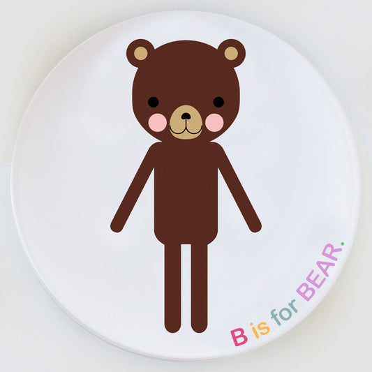 Dylbug Bear Plate Custom B is for Bear design