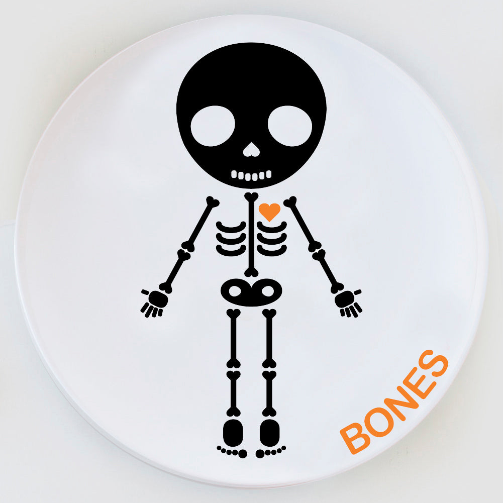 Dylbug Skeleton Halloween Plate