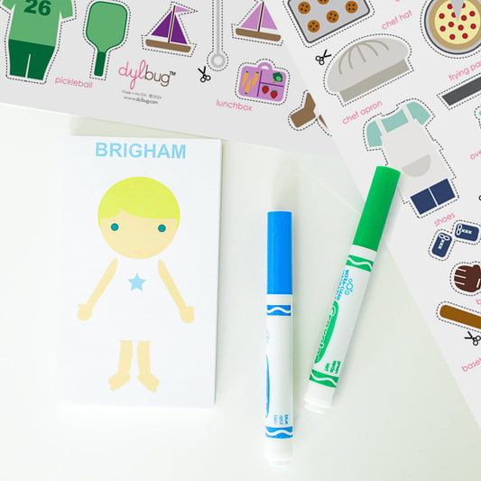 Dylbug Little Me Boy Notepad customize to look just like your child