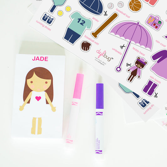 Dylbug Little Me Girl Notepad fun activities for girls of all ages