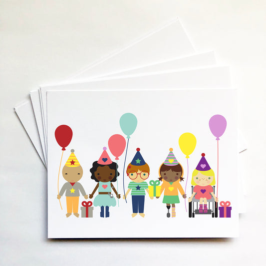 Happy Birthday Perfect card set for kids from our Harmony Collection. Celebrate with our Harmony Kids Celebration stationary.