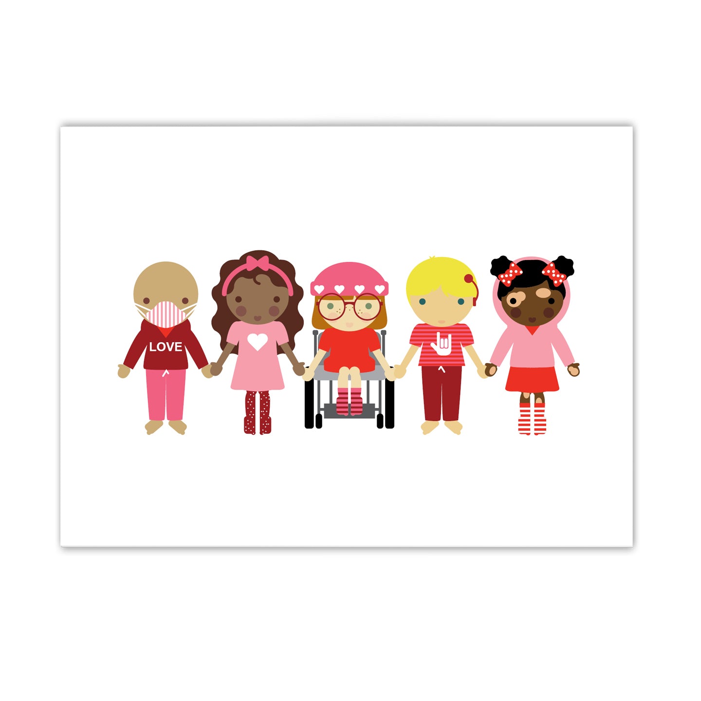 Harmony Friends Valentines Cards design