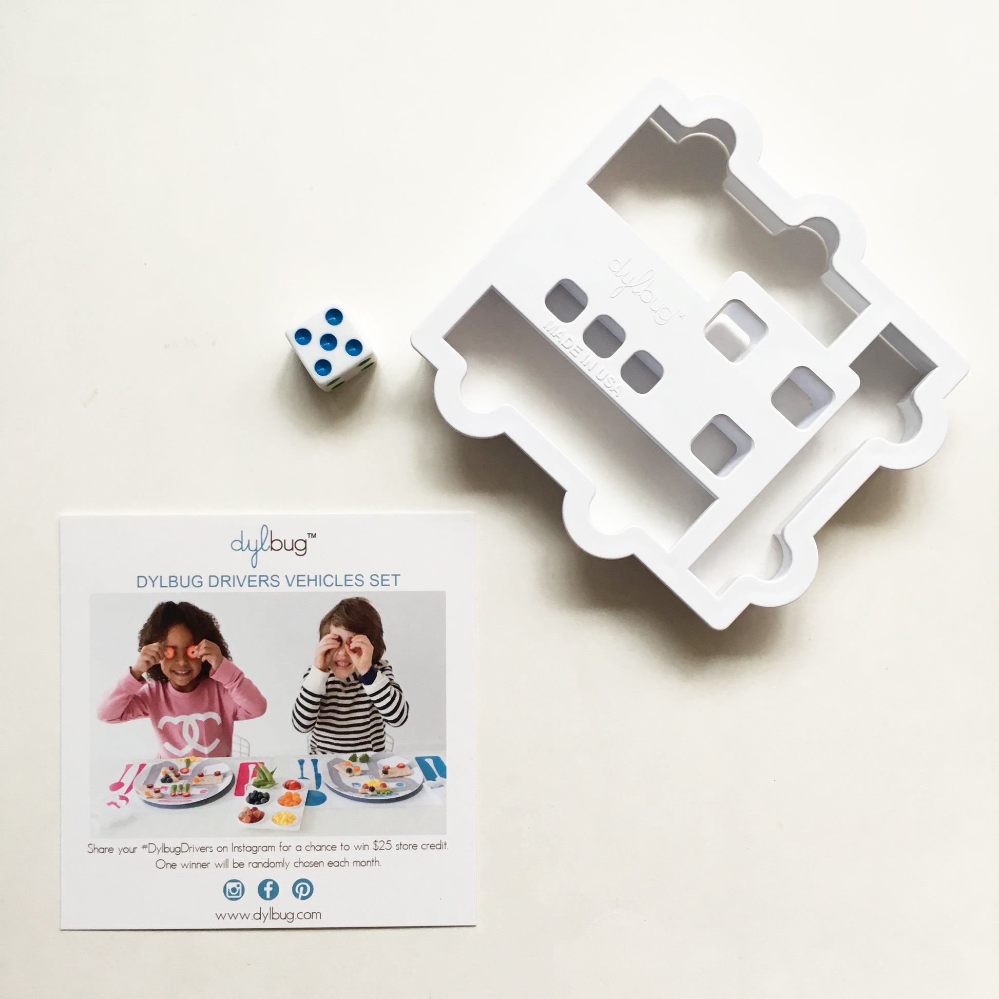 Dylbug custom vehicle food cutter. perfect to keep active kids and picky eaters alike engaged and having fun at mealtime.
