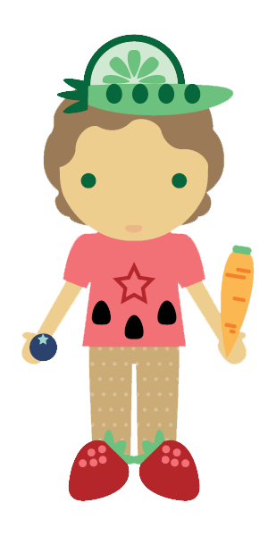 Dylbug. Little Boy Personalized Food Dress Up - Making Healthy Eating Fun