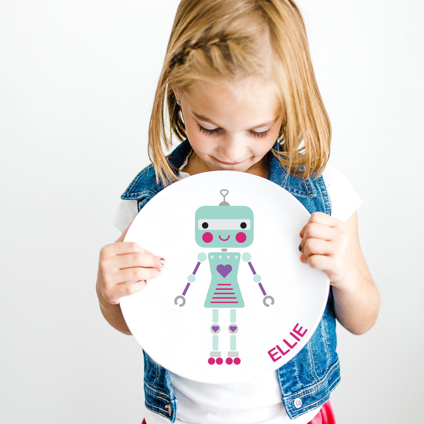 Little Me Robot Girl Bowl