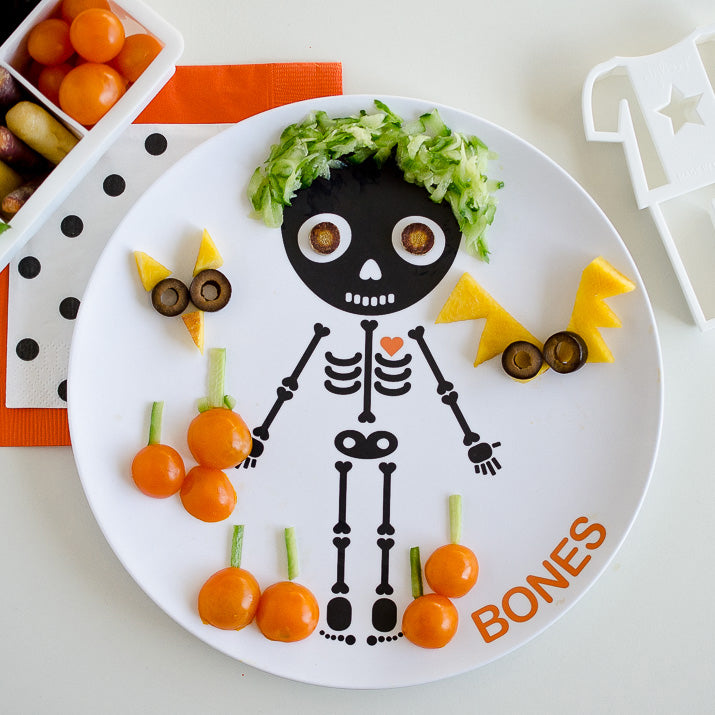 Dylbug Skeleton Halloween Plate