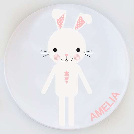 Easter Bunny Girl Plate