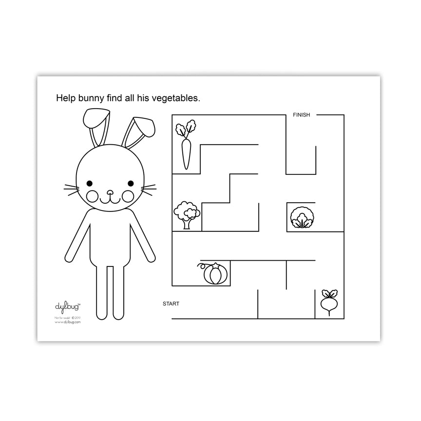 Maze Activity Printable by Dylbug