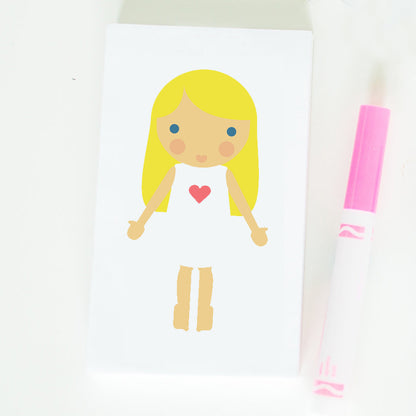 My Friend - Dress Up Girl Notepad Maddie