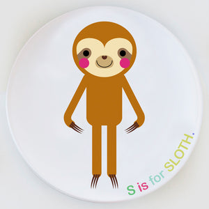 Sloth Dress Up Plate