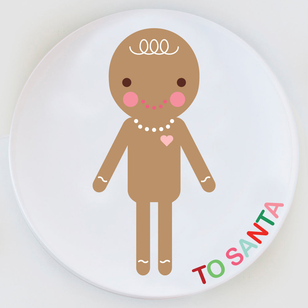 Gingerbread Girl Plate