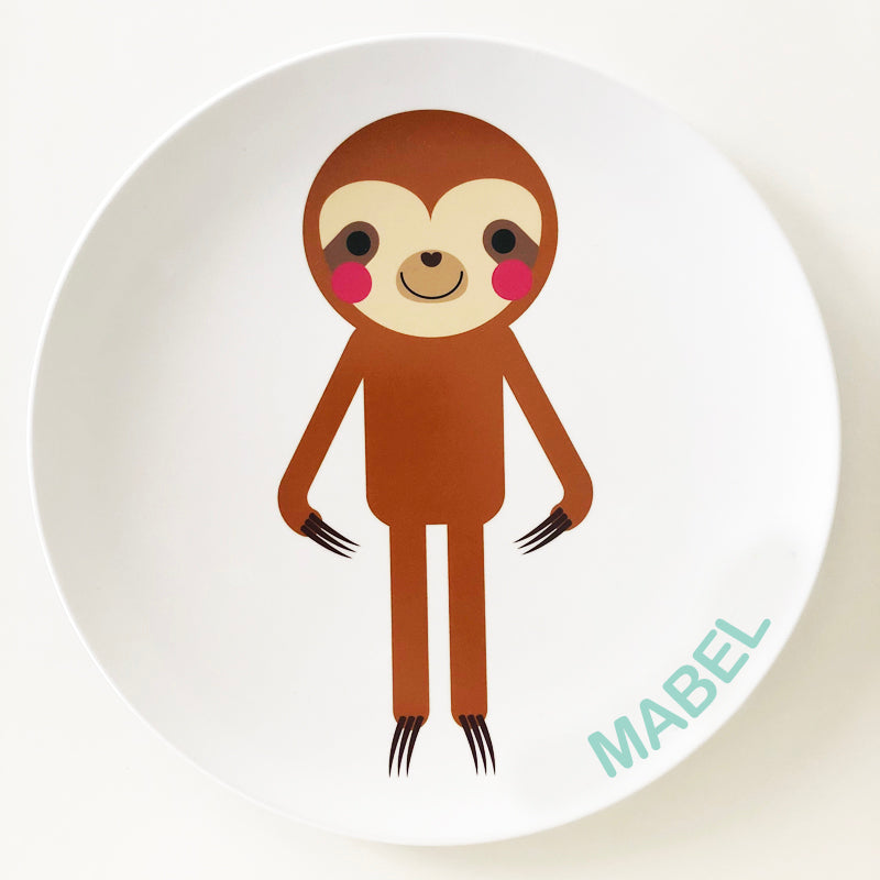 Sloth Dress Up Plate