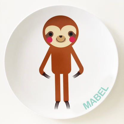 Sloth Dress Up Plate