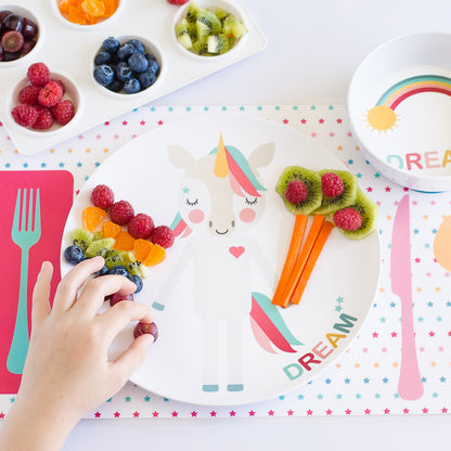 Pink Unicorn Dress Up Plate