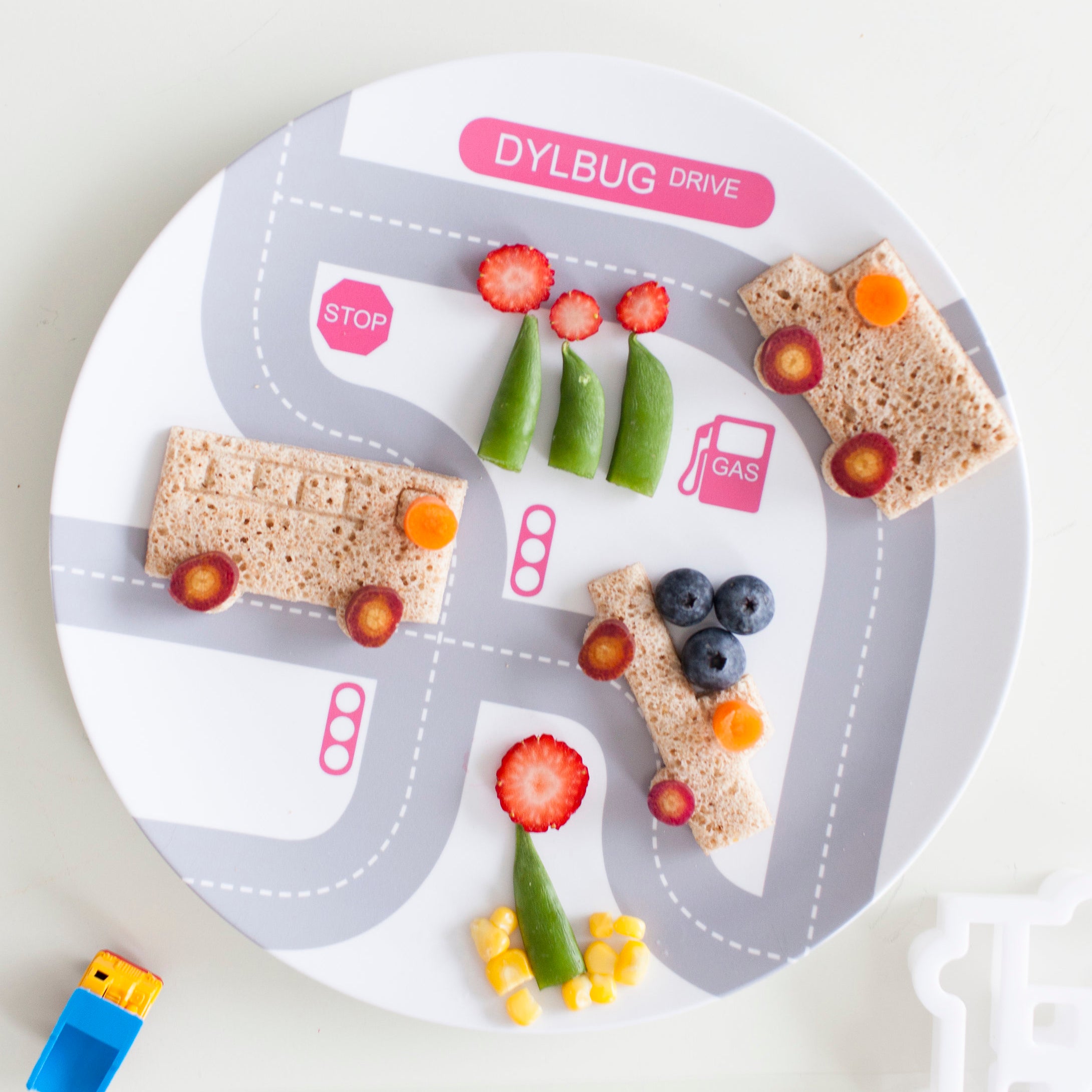 Shop Dylbug Dishes - Vehicle Plate in Pink